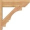 Ekena Millwork Balboa Slat Smooth Outlooker, Western Red Cedar, 7 1/2"W x 24"D x 24"H OUT08X24X24BOA06SWR - alternate 2
